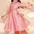 Girls embroidered angrakha gotta patti kurta with trousers & dupatta
