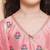 Girls embroidered angrakha gotta patti kurta with trousers & dupatta