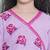 Girls floral embroidered sequinned pure cotton anarkali kurta with trouser