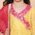 Girls yellow angrakha gotta patti kurta with sharara & with dupatta