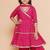 Girls ethnic motifs printed gotta patti tiered kurta with sharara