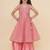 Girls floral woven design angrakha gotta patti anarkali kurta with sharara