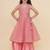 Girls ethnic motifs embroidered angrakha gotta patti kurta with sharara