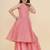 Girls ethnic motifs embroidered angrakha gotta patti kurta with sharara