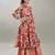 Girls floral printed a-line kurta with sharara