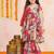 Girls floral printed angrakha gotta patti kurta & sharara with dupatta