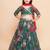 Girls floral printed sequined ready to wear lehenga & blouse with dupatta