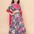 Girls printed mirror work ready to wear lehenga & blouse with dupatta
