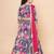 Girls printed mirror work ready to wear lehenga & blouse with dupatta