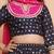 Woven design round neck ready to wear lehenga & blouse with dupatta