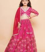 Girls printed ready to wear lehenga & blouse with dupatta