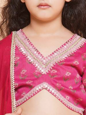 Girls printed ready to wear lehenga & blouse with dupatta 2