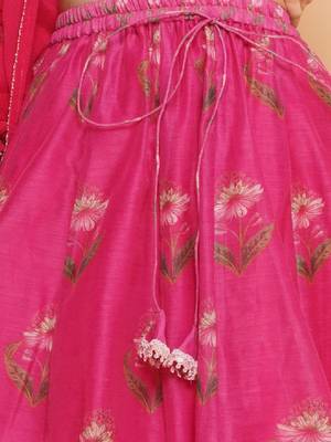 Girls printed ready to wear lehenga & blouse with dupatta 3