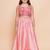 Girls floral printed sequinned ready to wear lehenga & blouse with shrug