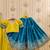 Tie and dye gajraj thread work embroidered silk lehenga choli with dupatta