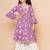 Girls floral printed bell sleeves gotta patti angrakha kurta with sharara