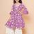 Girls floral printed bell sleeves gotta patti angrakha kurta with sharara