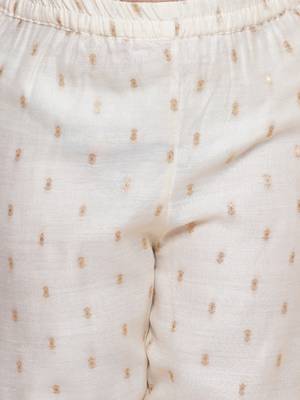 Girls woven design angrakha gotta patti kurta with sharara & dupatta 3