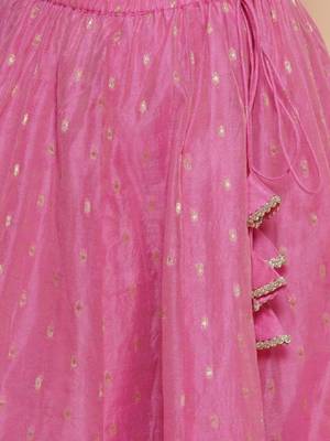 Girls embroidered ready to wear lehenga & blouse with dupatta 3