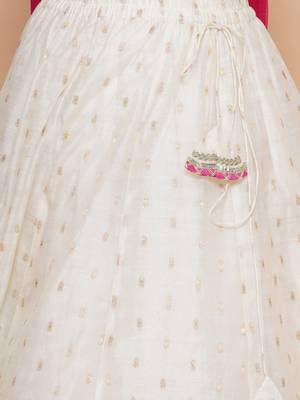 Girls embroidered ready to wear lehenga & blouse with dupatta 3