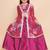 Girls floral printed gotta patti ready to wear lehenga with choli & shrug