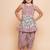 Girls floral printed pure cotton anarkali kurta with harem pant