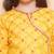 Girls ethnic motifs printed angrakha gotta patti pure cotton kurta with sharara