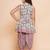 Girls floral printed pure cotton anarkali kurta with harem pant