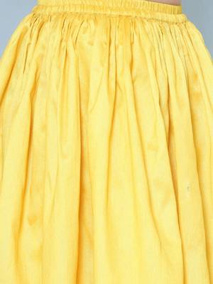 Girls embroidered v-neck ready to wear lehenga & blouse with dupatta 4
