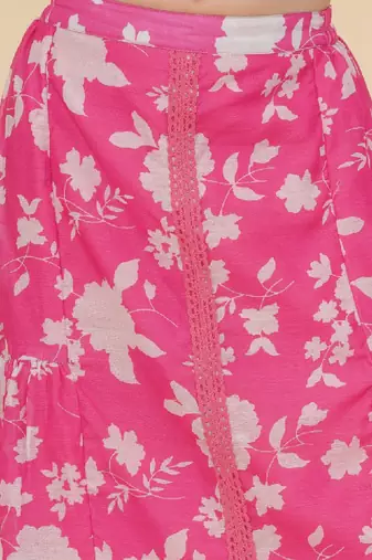 Girls printed ready to wear lehenga & blouse