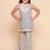Girls ethnic motifs printed gotta patti pure cotton kurta with sharara
