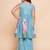 Girls floral printed empire gotta patti a-line kurta with sharara