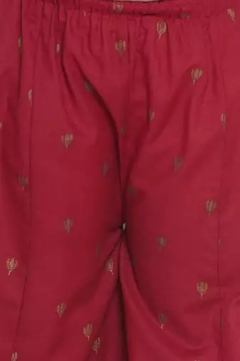 Girls floral printed angrakha pure cotton anarkali kurta with palazzos