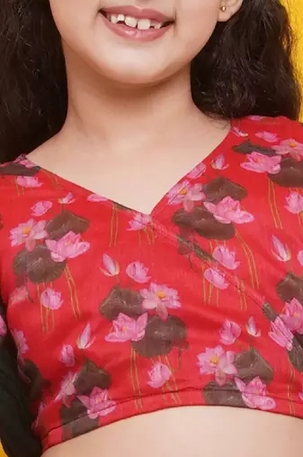 Girls printed ready to wear lehenga & blouse with dupatta