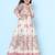 Girl floral print fit & flare maxi dress