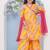 Girls printed angrakha gotta patti kurta with sharara & with dupatta
