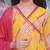 Girls printed angrakha gotta patti kurta with sharara & with dupatta