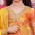 Girls floral printed empire gotta patti kurta with sharara & with dupatta