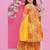 Girls floral printed empire gotta patti kurta with sharara & with dupatta