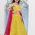 Girls floral embroidered ready to wear lehenga & blouse with dupatta