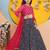 Girls embroidered mirror work ready to wear lehenga & blouse with dupatta
