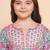 Girls floral printed empire gotta patti pure cotton kurta with sharara