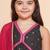 Girls ethnic motifs printed empire sequinned pure cotton kurta with sharara
