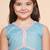 Girls floral printed empire gotta patti kurta with sharara