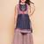 Girls floral printed regular sequinned pure cotton kurta with sharara