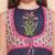Girls floral printed regular sequinned pure cotton kurta with sharara