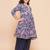 Girls floral printed empire gotta patti pure cotton kurta with palazzos