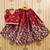 Girls maroon embroidered ready to wear lehenga & choli
