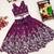Girls purple embroidered ready to wear lehenga & choli