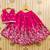 Girls pink embroidered ready to wear lehenga & choli